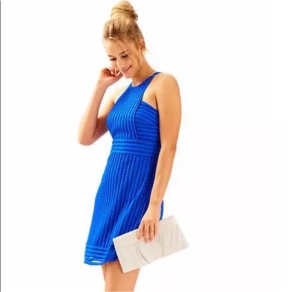 Lilly Pulitzer Rae Shift Brilliant Blue Dress - Picture 2 of 14
